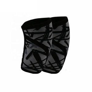 Manchons de genou de compression respirant élastique sport Silicone pansement antidérapant soutien de genouillère personnalisé - Product Image 5