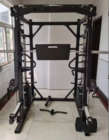 Équipement de fitness multifonctionnel Smith Machine Squat Rack avec câbles