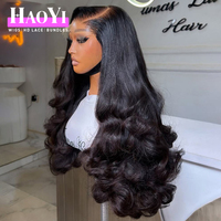 Perruque Lace Front 30 pouces en cheveux humains, Lace HD 13x6, style Body Wave, sans colle, en cheveux naturels bruts, pour revendeurs