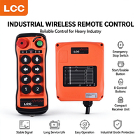 Télécommande sans fil à double vitesse LCC Q808 433/315 MHz à 8 boutons pour grues