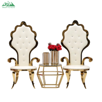 Silla de Sofá Barroca con Respaldo Festoneado para Alquiler Comercial al por Mayor, Ideal para Salones de Banquetes