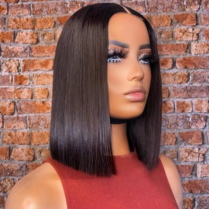 Perruques Courtes Bob Naturelles Brésiliennes en Dentelle HD, Cheveux Humains <span class=keywords><strong>Vierges</strong></span>, Perruques Indiennes Lace Front avec Baby Hair pour Femmes Noires - Fournisseur - Product Image 1
