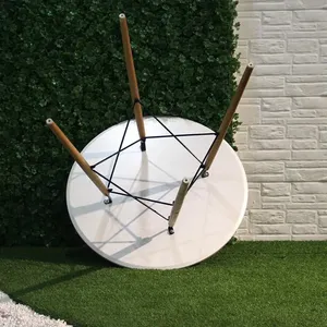 Vente en gros Ensembles de meubles modernes pour restaurant Ensemble de tables et chaises en bois massif de teck - Product Image 4