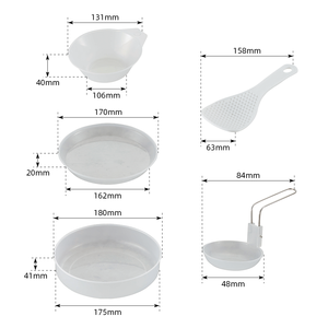 Ensemble de cuisine de camping XINXING personnalisé en aluminium, 6 pièces, avec vaisselle - Product Image 2