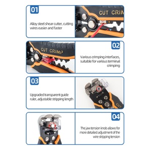 Gaopeng 3 trong 1 đa tự điều chỉnh dây <span class=keywords><strong>Stripper</strong></span> cáp dây tước Công cụ Cắt crimping dây <span class=keywords><strong>Stripper</strong></span> kìm tự động - Product Image 6