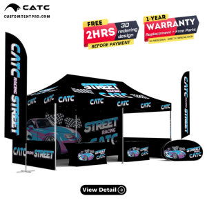 Tente Pop-Up <span class=keywords><strong>en</strong></span> Aluminium de Grade Industriel CATC |   Gazebo imperméable <span class=keywords><strong>en</strong></span> gros pour événements sportifs <span class=keywords><strong>en</strong></span> plein air et <span class=keywords><strong>en</strong></span> intérieur, promotions personnalisées - Product Image 1