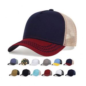 Gorra Trucker de Dos Tonos en Stock, 5 Paneles, Algodón, Malla Exterior, Gorra de Béisbol - Product Image 1