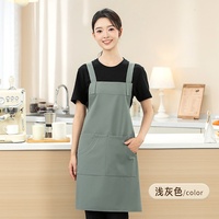 Tablier de cuisine réglable en polyester Oxford imperméable avec logo personnalisé pour homme et femme, idéal pour la cuisine, la vaisselle, le jardinage et les chefs