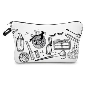 Nouvelle tendance : trousse de maquillage de voyage pour femme avec motif original et mignon, personnalisable avec logo - Product Image 4