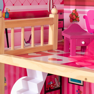 <span class=keywords><strong>Maison</strong></span> <span class=keywords><strong>de</strong></span> poupée multifonctionnelle en bois à LED 3 niveaux <span class=keywords><strong>de</strong></span> jeu Accessoires <span class=keywords><strong>de</strong></span> meubles pour poupée 27 cm Villa <span class=keywords><strong>Maison</strong></span> <span class=keywords><strong>de</strong></span> poupée Chambre d'enfant Chambre à coucher - Product Image 6