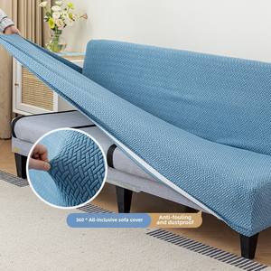 Housse de canapé élastique simple sans bras épaissie couverture complète pour canapé trois places universelle toutes saisons chaîne étoile tout compris - Product Image 5