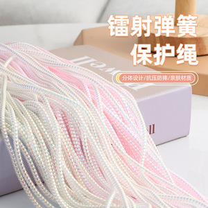 สายเคเบิลข้อมูล TPU ป้องกันรอยขีดข่วนแบบเลเซอร์ 1.4 ม. 1.6 ม. แบบพันเกลียวชนิดเปิด ป้องกันการกดทับ วัสดุที่เป็นมิตรกับผิว - Product Image 1