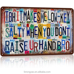 Tendencias 2026: Letreros Decorativos Personalizados de Metal Vintage al por Mayor, 20 <span class=keywords><strong>x</strong></span> 30 cm, Letreros Retro de Metal para Carreteras, Calles y Garajes - Product Image 3