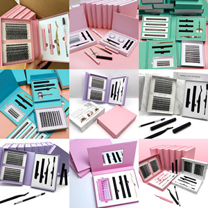 Bán Buôn Pre Cắt DIY Cụm Lông Mi Mở Rộng Hôn Miễn Phí Giả Chồn Lụa Cá Nhân Sai Lông Mi Tự Làm Lông Mi Phân Đoạn Với Logo - Product Image 4