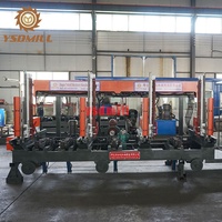 Nouvelle scie à ruban verticale automatique à moteur hydraulique avec chariot porte-bûches, machine à bois 380V 18,5kW