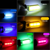 10x T10 W5W 194 COB 12SMD LED Lumières de voiture, éclairage de dégagement, ampoule de lecture automatique, plaque d'immatriculation, éclairage latéral, éclairage intérieur, éclairage de coffre, 12V