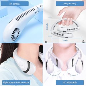 Ventilador de Cuello Portátil Inalámbrico Sin Aspas, Recargable Inteligente, Personalizado al por Mayor - Product Image 2