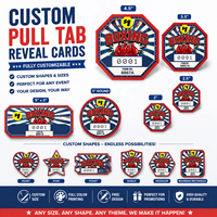 Tarjetas de Lotería Personalizadas de Fábrica con Temática de Boxeo, Troqueladas, con Ventana de Seguridad, Impresión de Seguridad, Premio Instantáneo, Tipo Rasca y Gana