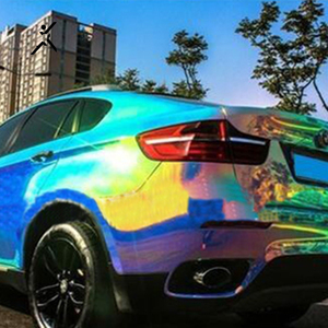 สติกเกอร์โครเมียมสีฟ้าชุบด้วยไฟฟ้าขนาด1.35x18ม./<span class=keywords><strong>53</strong></span> "X59ฟุตแผ่นฟิล์มไวนิลเปลี่ยนสีได้ - Product Image 1