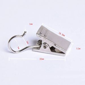 10 Uds. Ganchos para Cortinas Resistentes y Duraderos, Accesorios para Ventanas del Hogar, Ganchos para Cortinas de Hierro Sólido - Product Image 4