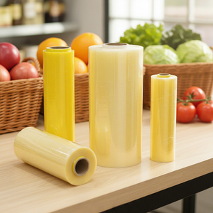 ฟิล์มพีวีซีเกรดอาหารสำหรับห่อขนม ผลไม้ นม สัตว์เลี้ยง เค้ก คุกกี้ พิซซ่า ขนมปัง พร้อมพิมพ์โลโก้ตามสั่ง - Product Image 1