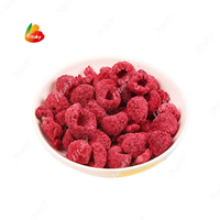 Hele Gevriesdroogde Frambozen Gevriesdroogd Fruit Frambozen Stukjes Gedroogde Frambozen