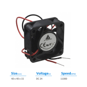 เดลต้า AFB0424SHB 24VDC 4015 0.12A 2.88W 11000RPM ตู้ควบคุมอินเวอร์เตอร์ UPS แกนพัดลมระบายความร้อน - Product Image 2
