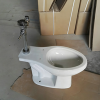 Cuvette de toilette universelle avec valve de chasse d'eau