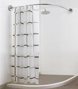 High Quality Bathroom Accessory Stainless Steel Curved <b>Shower</b> Curtain <b>Rod</b> for Bathroom - Product Image 1