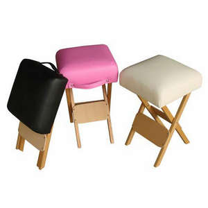 Tabouret de beauté pliable en bois massif MST010, tendance et très vendu, fourniture directe d'usine, mobilier de salon - Product Image 6