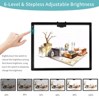 A2 a3 a4 led boîte à lumière de traçage planche à dessin batterie tablette de dessin a3 led coussin lumineux