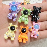 Breloques en résine Astronaute pour DIY, décoration de papeterie, boîte à bijoux, coque de téléphone faite main, pince à cheveux