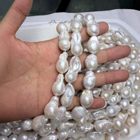 Perles de culture d'eau douce naturelles baroques irrégulières de 13-15 mm, semi-finies, pour pendentifs, accessoires de bijoux, boucles d'oreilles, Chine, pour la fabrication de bijoux