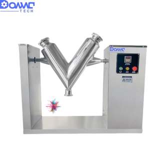 Mélangeur vertical de poudre cosmétique, de graines et d'épices à double bras en V, petite machine de laboratoire pour poudres sèches - Product Image 2