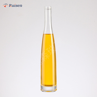 Bouteille en verre classique vide de forme conique/cylindrique 375 ml 500 ml pour Bordeaux, champagne, gin, tequila, liqueur, vin
