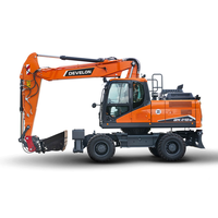 Mini-excavatrice sur chenilles robuste DX60, poids opérationnel de 5750 kg, châssis stable pour terrains complexes, chantiers de construction civile