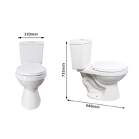 WC en céramique à double chasse Trapul, style moderne et populaire, pour salle de bain, vente chaude en Chine