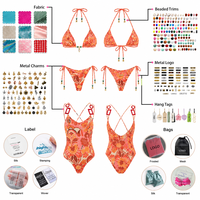 Maillots de bain pour femmes personnalisés POLYESTER / NYLON Maillot de bain imprimé Sexy Ensemble de bikini
