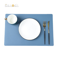 SANOSH Set de table moderne double face en PVC imperméable de haute qualité pour la maison, le restaurant, l'hôtel, la table à manger