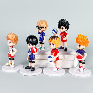 Venta al por mayor nuevo diseño figura de Anime japonés figuras de acción 8 piezas Premio juguetes sentado Hinata Shoyo Tobio Haikyuued estatua Figura - Product Image 2
