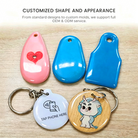 Etiqueta de Llavero Personalizada de PVC Epoxi, Impermeable, con Chip NFC, para Control de Acceso en Hoteles, Sistema de Gestión de Tarjetas de Regalo, Compartir en Redes Sociales