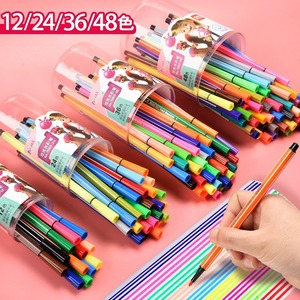 Deli Watercolor Pens 12 24 36 48 Colors Washable For Kids Drawing Art Set - Product Image 1