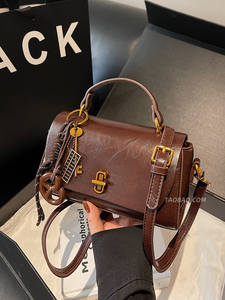 New Fashion Women's Handbags Single Cotton Lining PU Durable Small <b>Square</b> Bags for Travel - Product Image 5