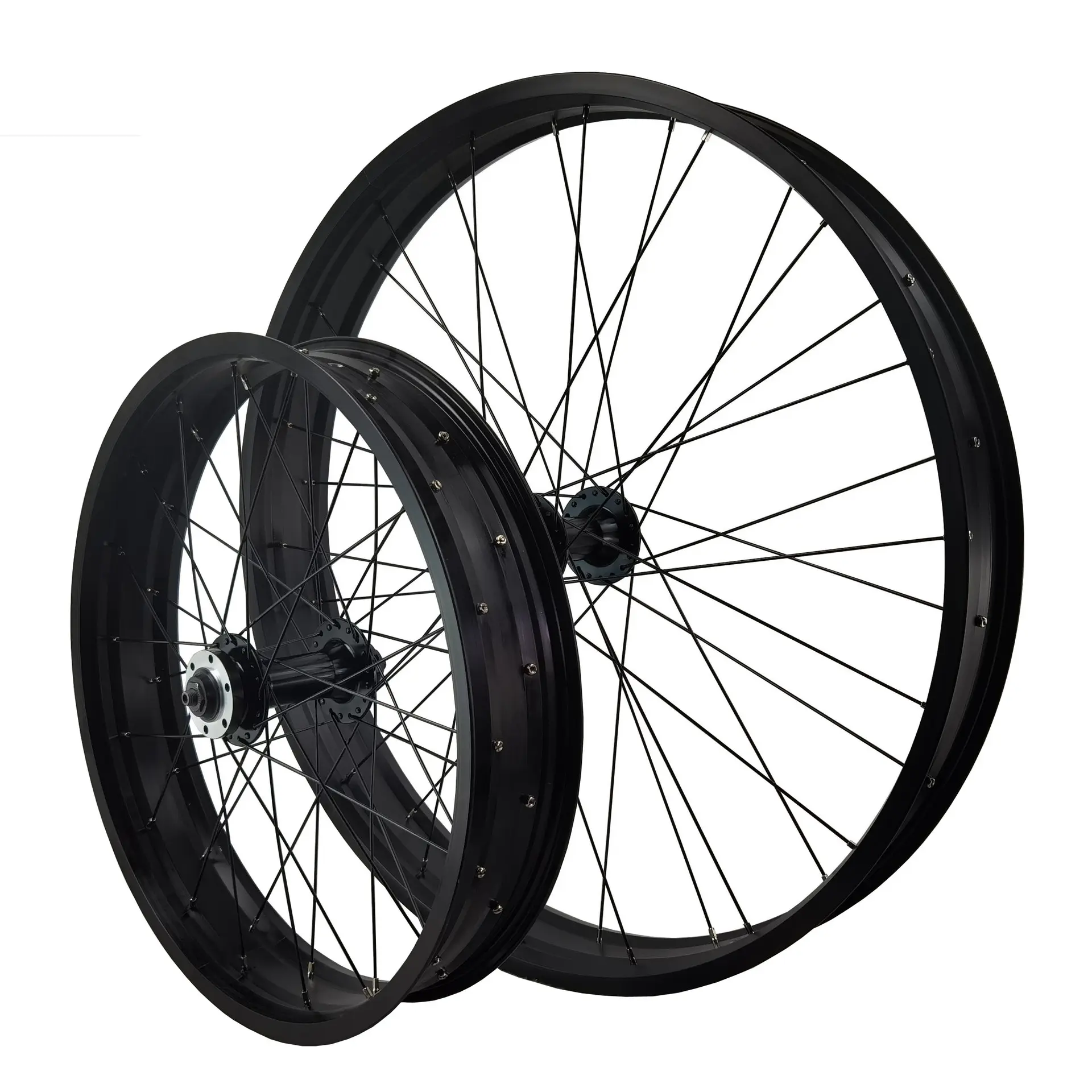 Velg sepeda gunung 20/26*4.0 inci 36 lubang, velg sepeda salju untuk paduan Aluminium enam lubang rem cakram