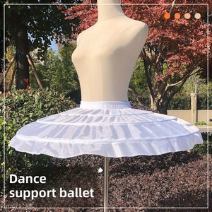 Falda de tul para mujer 100% poliéster, minifalda de circo con varillas, falda de tres volantes, falda abullonada para ballet - Product Image 2