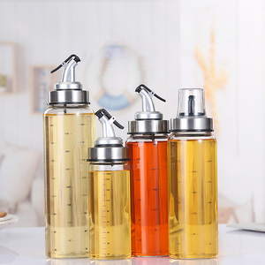 Bouteille d'huile d'olive en verre vert Marasca avec bouchon en acier inoxydable, en promotion - Product Image 3