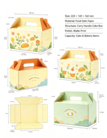 Boîte à macarons personnalisée, pliable, avec fermeture magnétique, écologique, en matériaux recyclés, portable, pour la pâtisserie, boîte à biscuits, boîte à cadeaux, mignonne