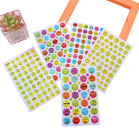 Autocollants de récompense pour enfants Spot Laser, autocollants de félicitation pour la maternelle, visage souriant, expression mignonne, imperméable, élève, Chine TZ-240430