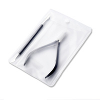 Juego de Cortaúñas de Acero Inoxidable D501, Cortador de Cutículas, Empujador de Cutículas, Herramientas de Manicura y Pedicura para Piel Muerta y Uñas Encarnadas