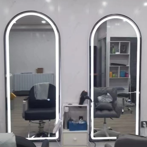 Zxm ราคาที่ดีที่สุดสำหรับเฟอร์นิเจอร์ร้านตัดผม กระจกแต่งหน้าติดผนังพร้อมไฟ LED สำหรับร้านเสริมสวย - Product Image 6